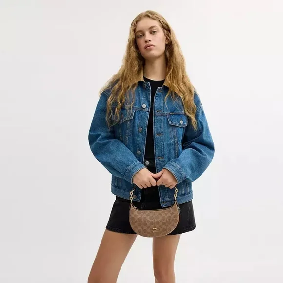 New! Coach Mini Payton BagIn Signature Canvas - Picture 7 of 8